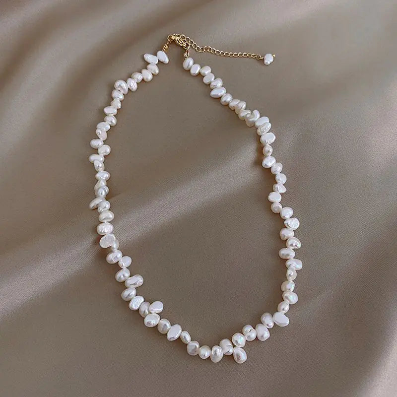 Baroque Freshwater Pearl Necklace and Bracelet Set