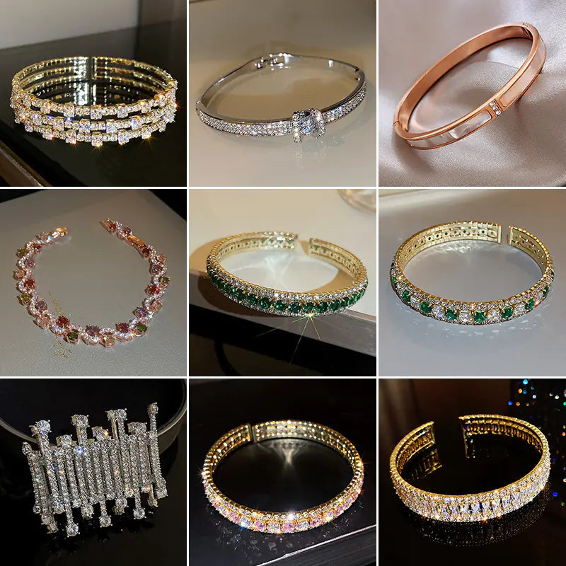 2024 New Luxury Diamond-Studded Bracelet Design