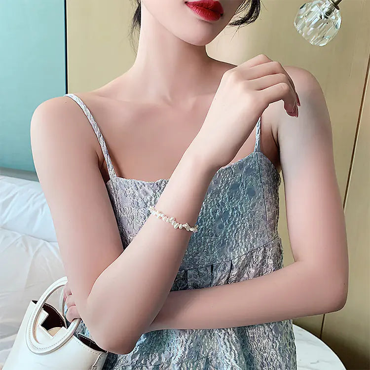 Baroque Freshwater Pearl Necklace and Bracelet Set