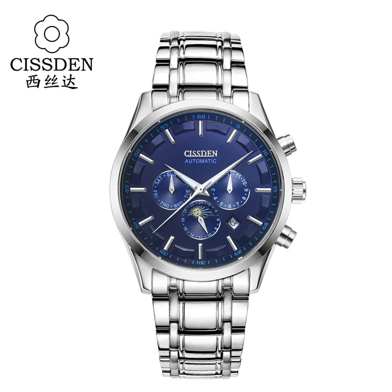 Luxury Men's Swiss Automatic Mechanical Watch with Luminous