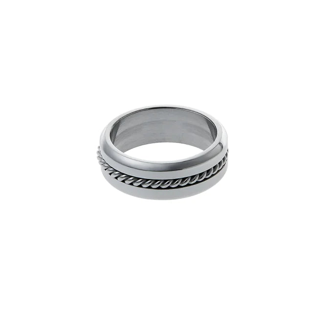 Fashionable Rotating Chain Ring in Metal Design