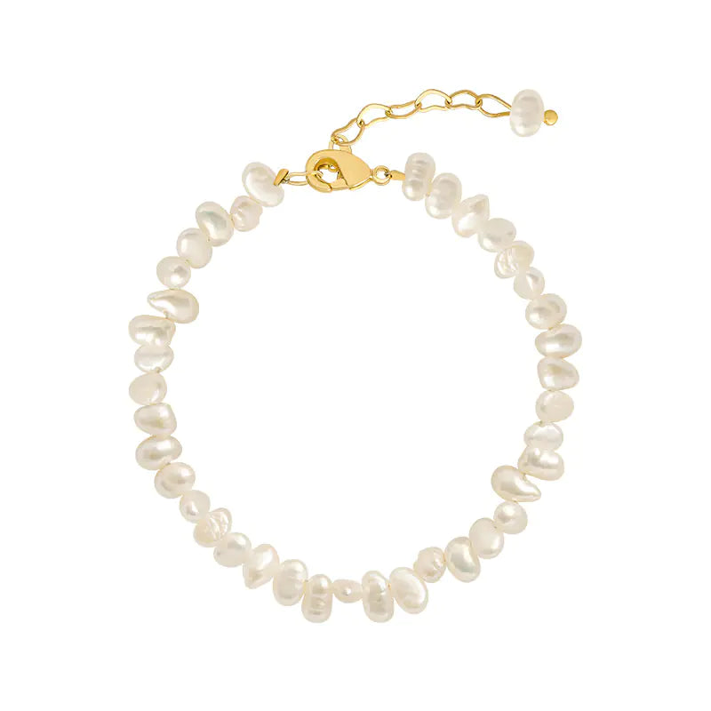 Baroque Freshwater Pearl Necklace and Bracelet Set