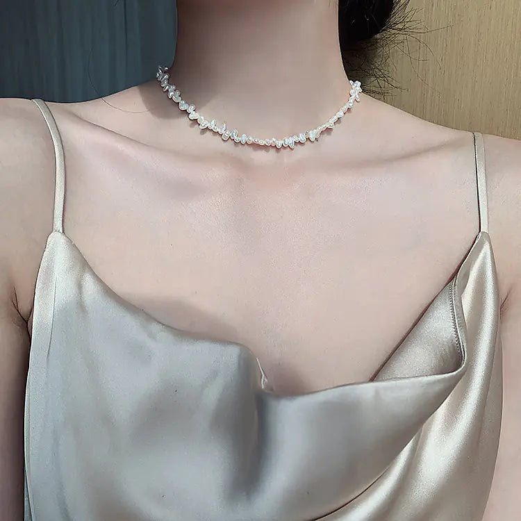 Baroque Freshwater Pearl Necklace and Bracelet Set