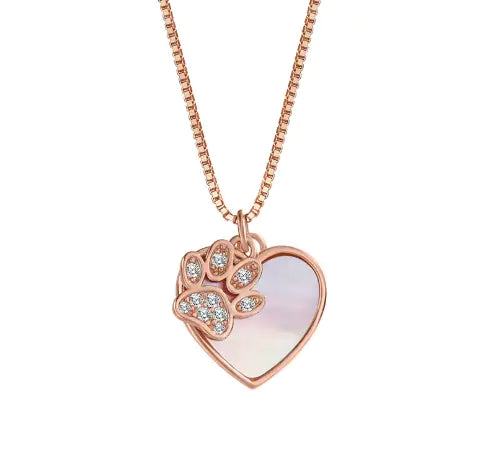Inlaid Shell Peach Heart Simple Bracelet